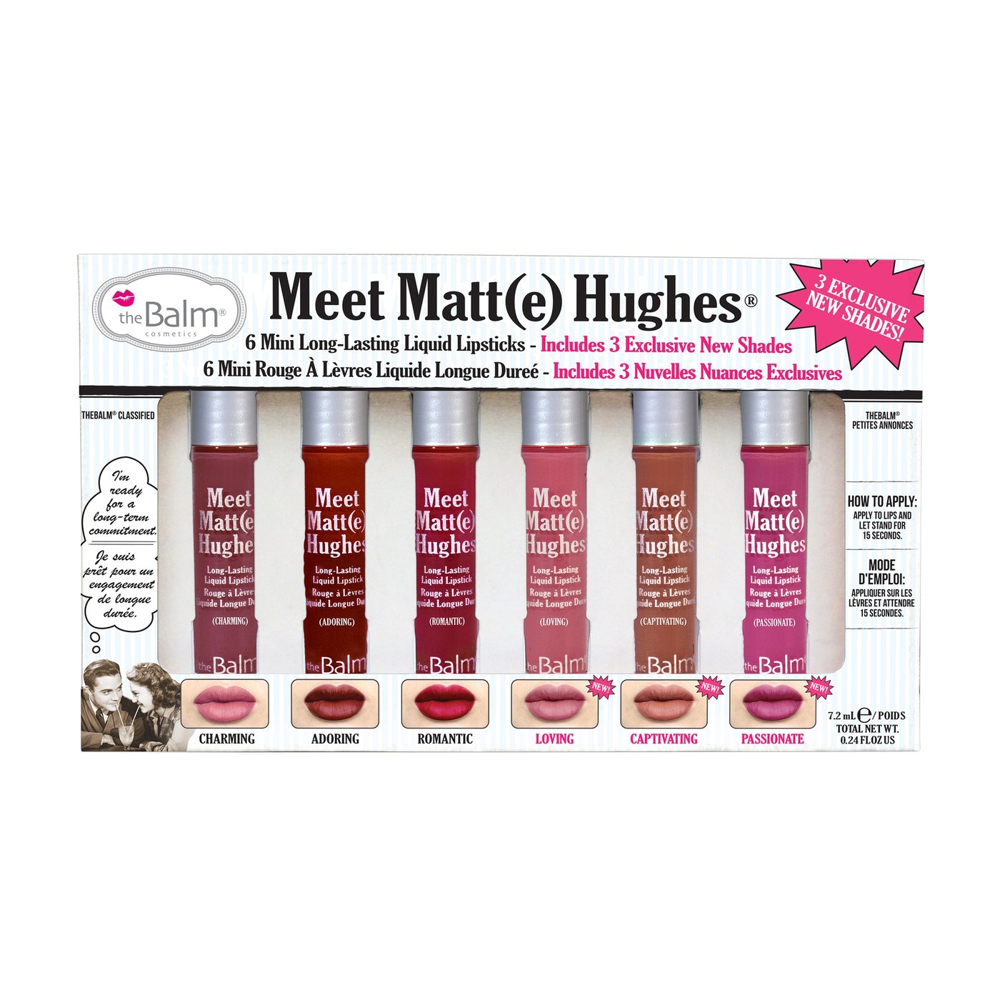 THE BALM MEET MATTE HUGHES MINI LIP SET- VOL 3