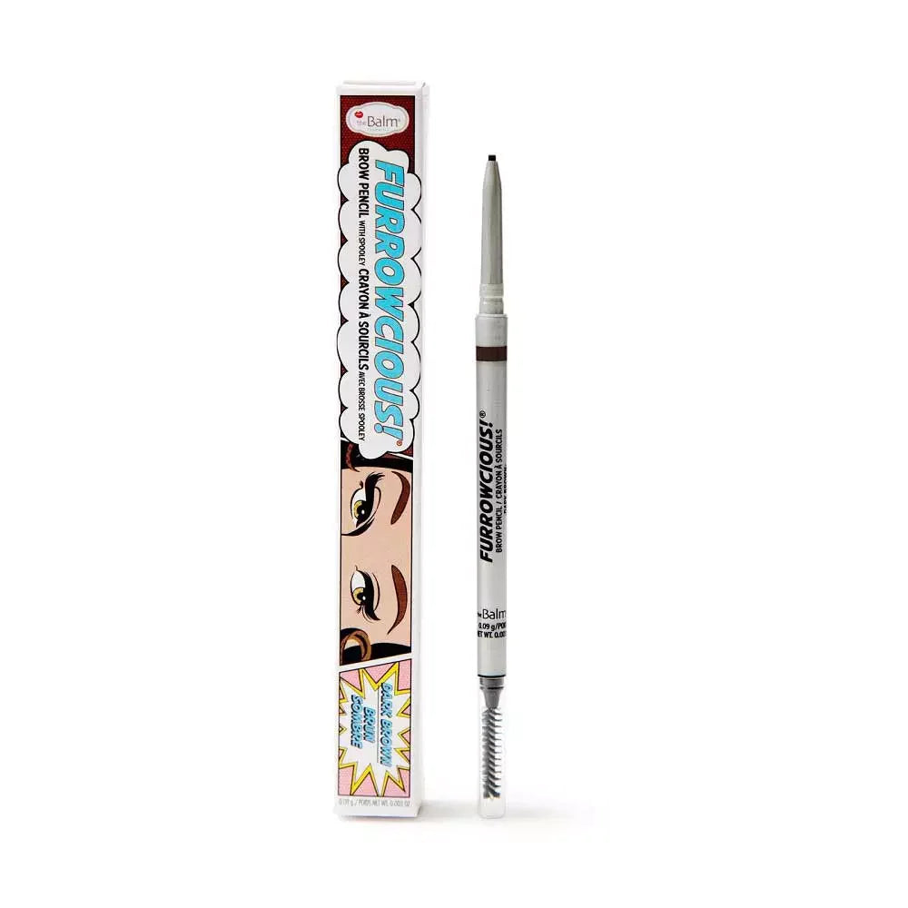 THE BALM- FURROWCIOUS- EYEBROW PENCIL WITH SPOOLY - DARK BROWN