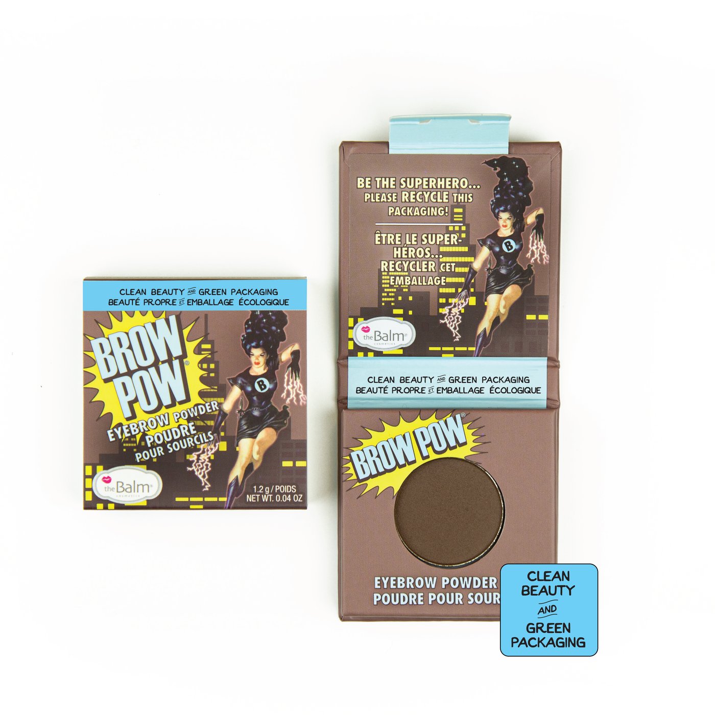 The Balm - Brow Pow Eye Brow Powder - Dark Brown